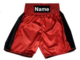 Personalized Boxing Shorts design : KNBSH-033-Red